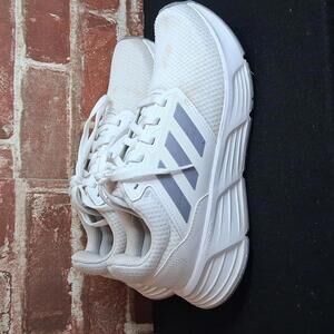 Adidas Shoes Womens Size 7.5 Galaxy 6 White Silver Mesh Running Athletic